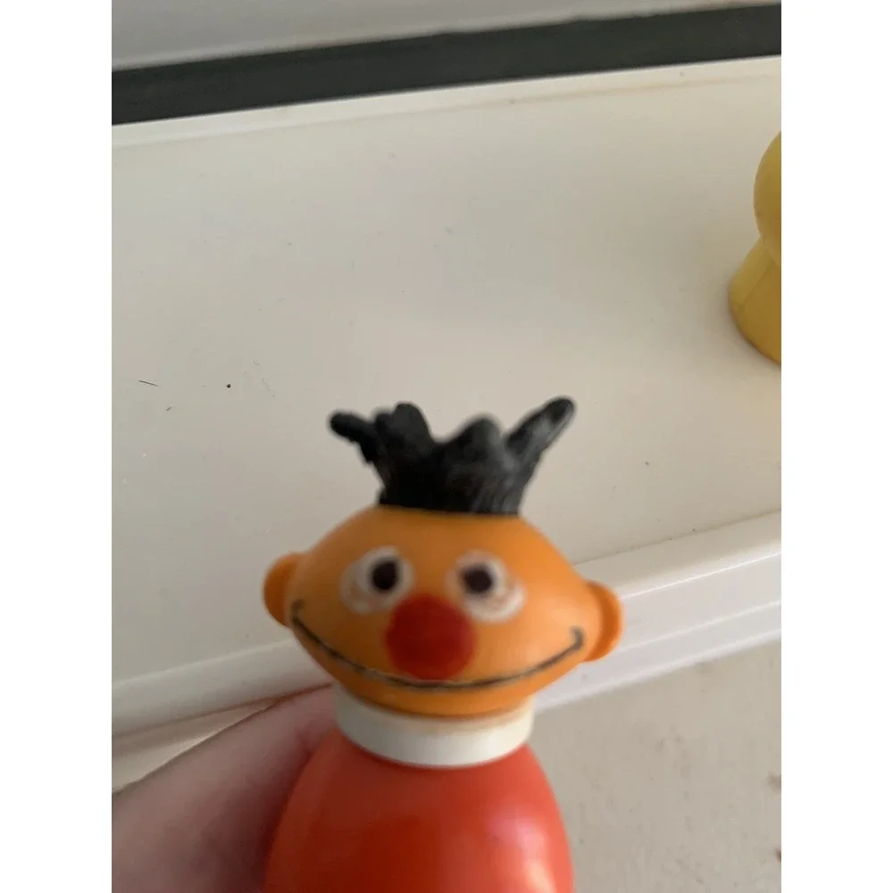 VTG Fisher Price Sesame Street Little People Gordon Ernie Big Bird Mr Hooper